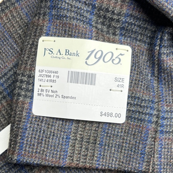 Jos. A. Bank Men's Wool Plaid Blazer - - Picture 3 of 9